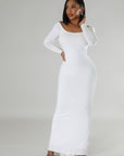 Long Sleeves Stretch Dress