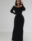 Long Sleeves Stretch Dress