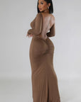 Long Sleeves Stretch Dress